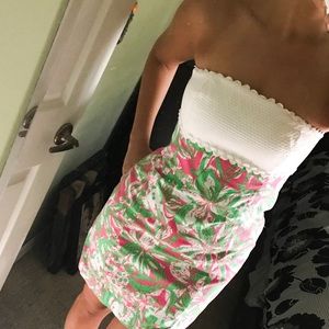 Lilly Pulitzer strapless dress
